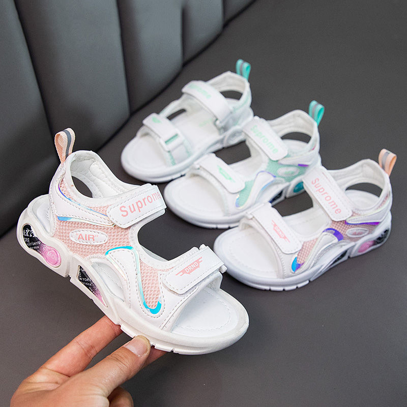 Boys and Girls New Style Sandals Fashionable Korean Style Soft Bottom Non-Slip Beach Shoes Summer Casual Girls Internet Celebrity Children's Shoes【4Month10Day After】 r2LN