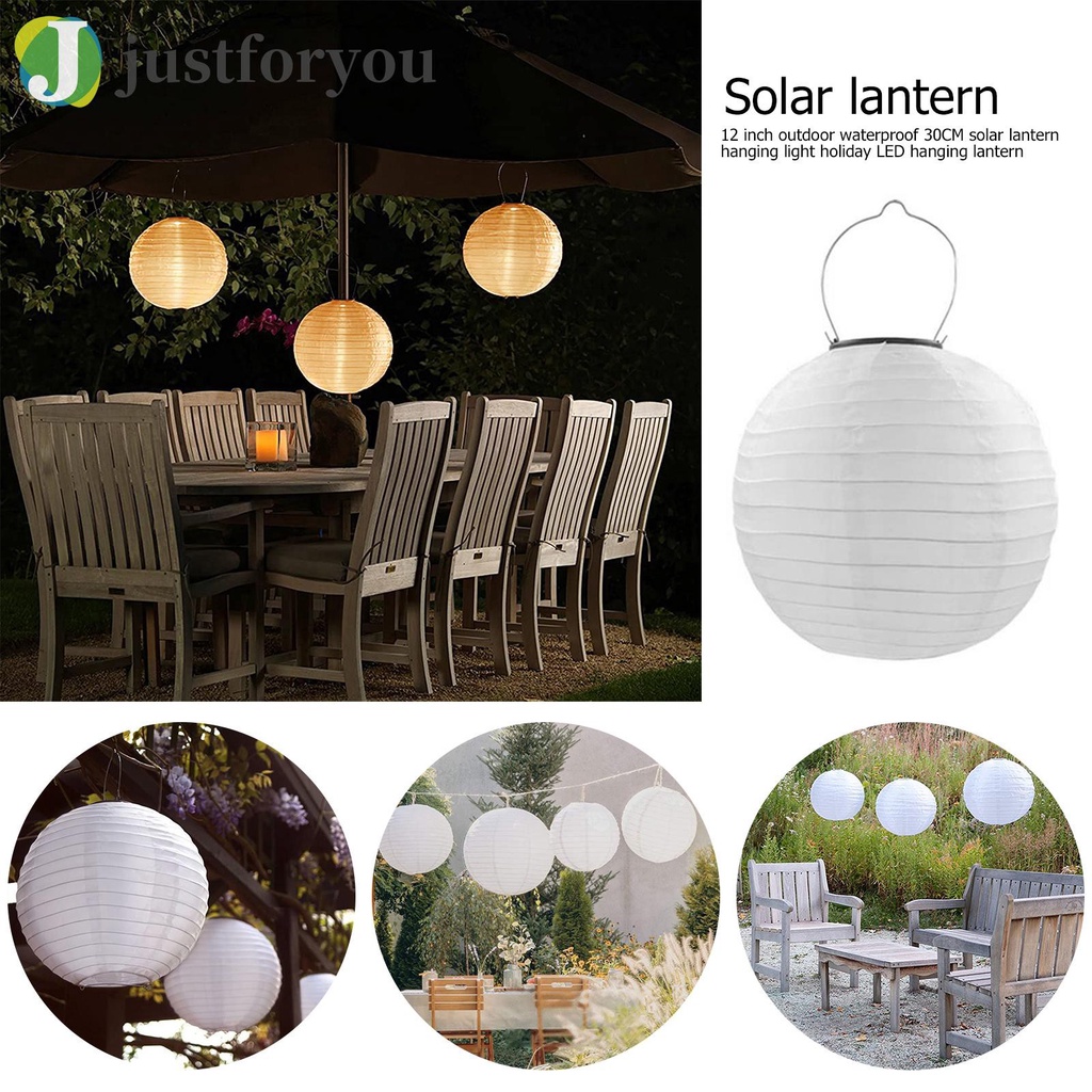 Bộ 2 Đèn Led Treo Trang Trí Sân Vườn Sử Dụng Năng Lượng Mặt Trời Chống Thấm Nước