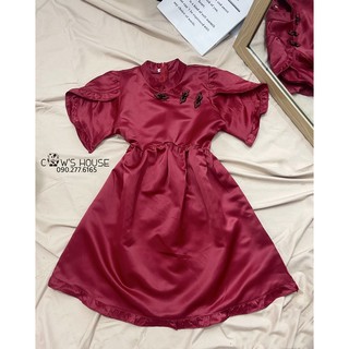 Đầm babydoll cổ tàu