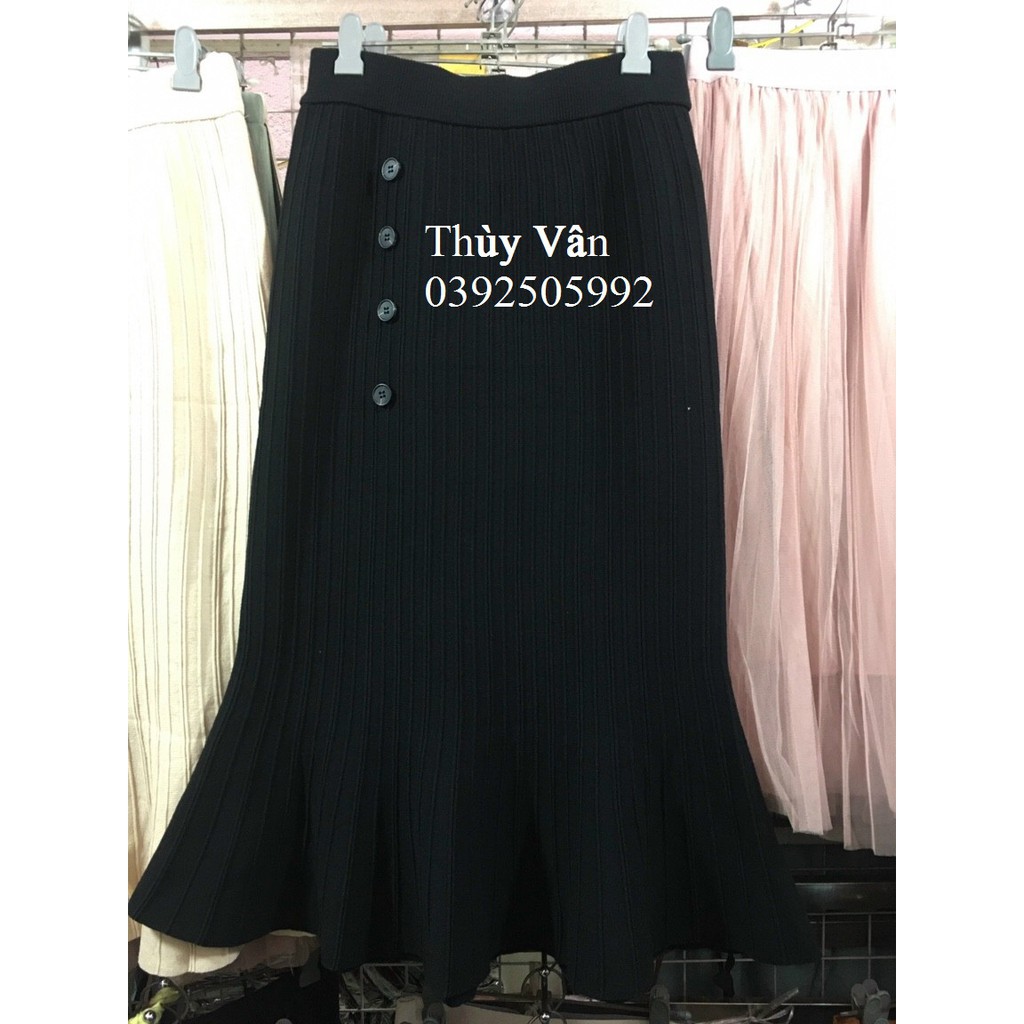 Chân váy len đuôi cá dài khoảng 76-78cm hàng Quảng Châu | BigBuy360 - bigbuy360.vn