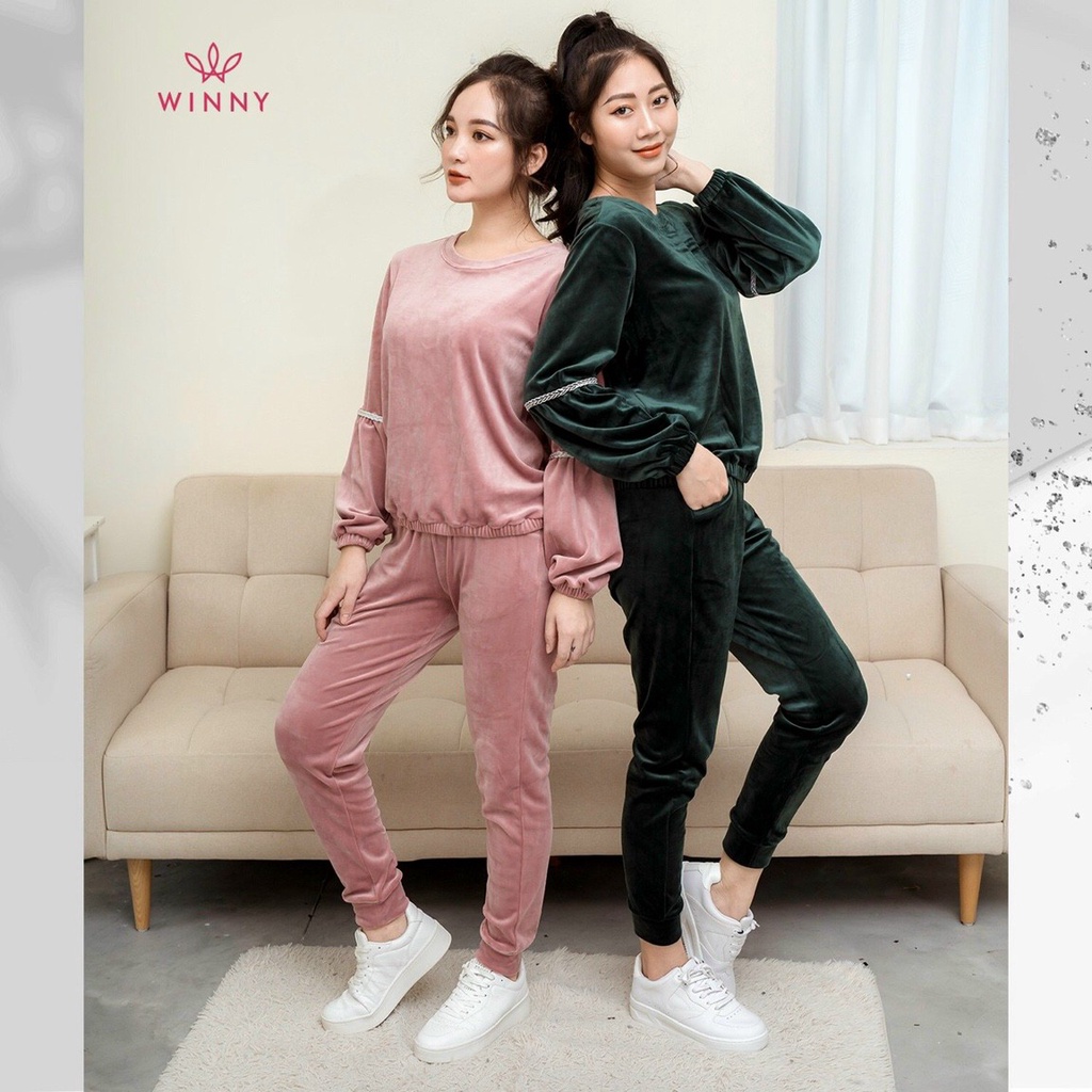 Bộ đồ ngủ nhung thu đông Winny 21511 | BigBuy360 - bigbuy360.vn