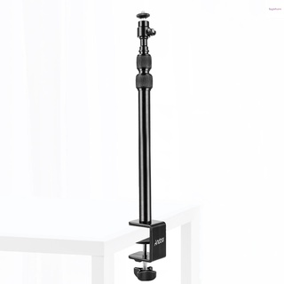 Giá đỡ đèn máy chiếu để bàn andoer bằng hợp kim nhôm 41-100cm / 16in-39.3in 1 / 4 inch xoay 360 độ có thể điều chỉnh