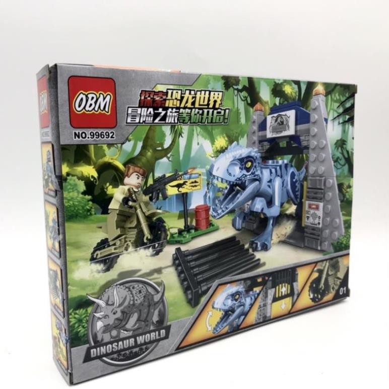 [Khai trương giảm giá] LELEGO SPARK_Lắp ráp lego công viên khủng long bạo chúa - 204 miếng