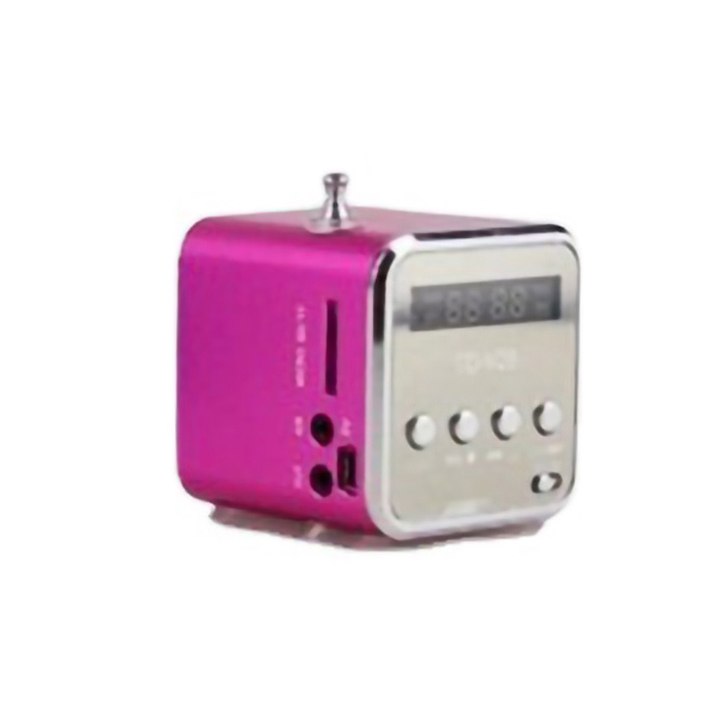 Có thể bán buôn Loa Bluetooth nhỏ Âm thanh rõ ràng 4 nút Thiết kế màn hình hiển thị Đài FM di động không dây Hàng giao ngayWashington057