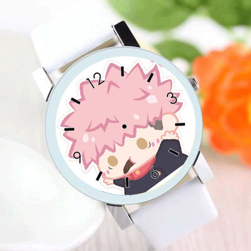 Đồng hồ đeo tay nam nữ in hình JUJUTSU KAISEN VER TẬP THỂ DỤC anime chibi xinh xắn