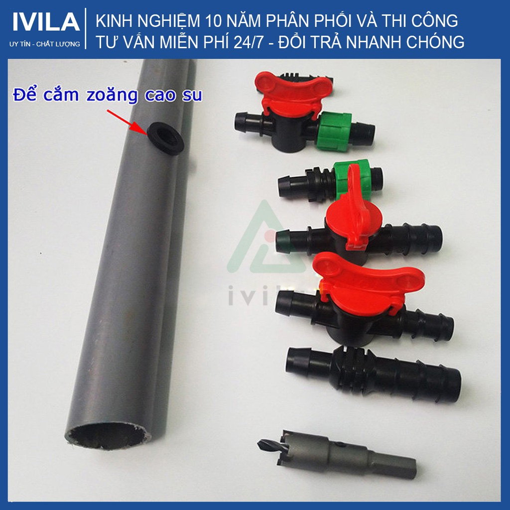 Mũi khoan khởi thủy 16mm - Khoan ống nhựa PVC, Hdpe dễ dàng - Sử dụng thuận tiện, đơn giản - Lắp đặt hệ thống dễ dàng