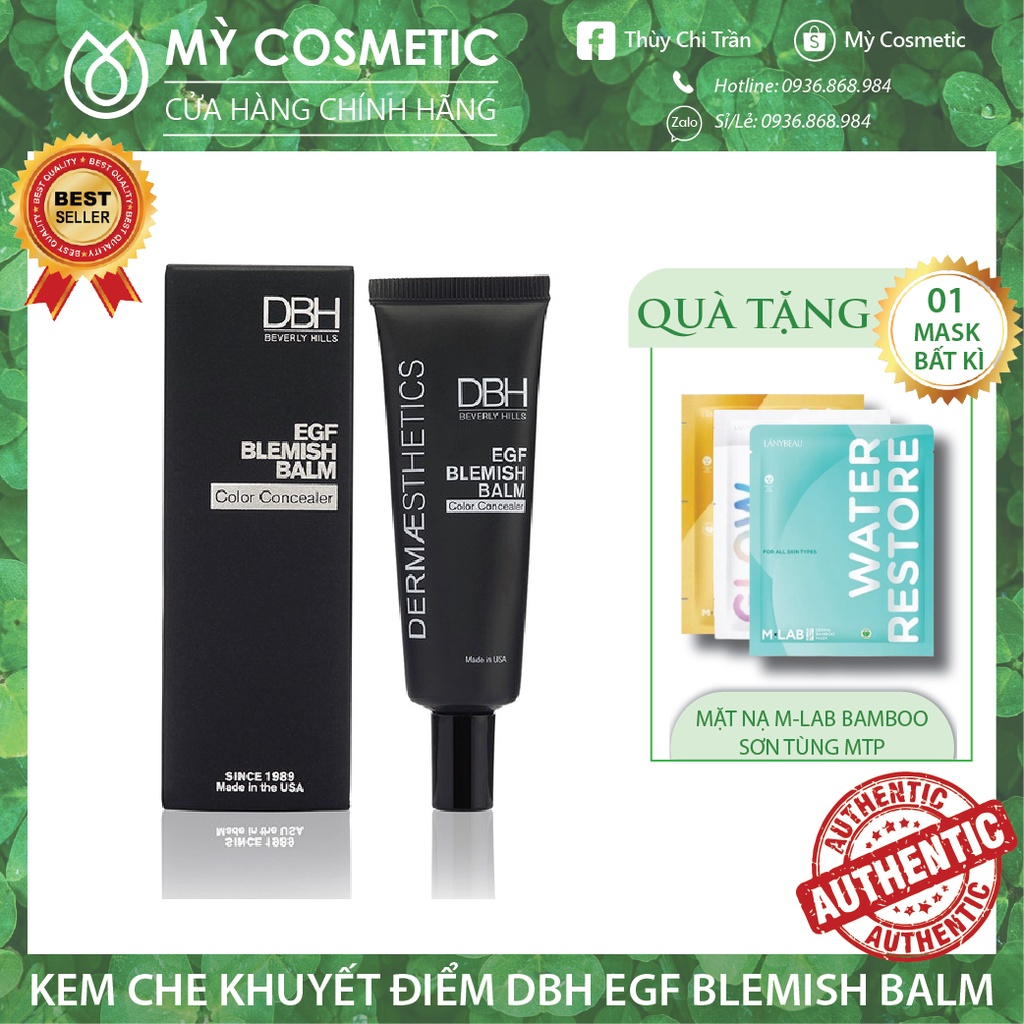 Kem Che Khuyết Điểm Dbh Egf Blemish Balm Color Concealer 20ml