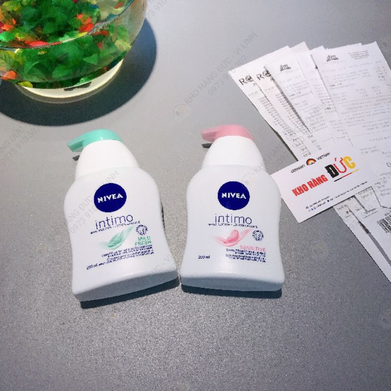 (Bill Đức ảnh sau) Dung dịch vệ sinh phụ nữ Nivea intimo