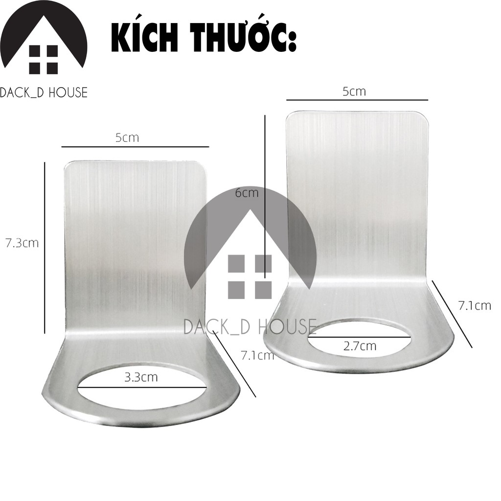 Giá đỡ cổ chai inox 304 Dack D House, inox không rỉ sét,kèm dán 3M siêu chắc chắn tiết kiệm không gian, gia dụng cao cấp