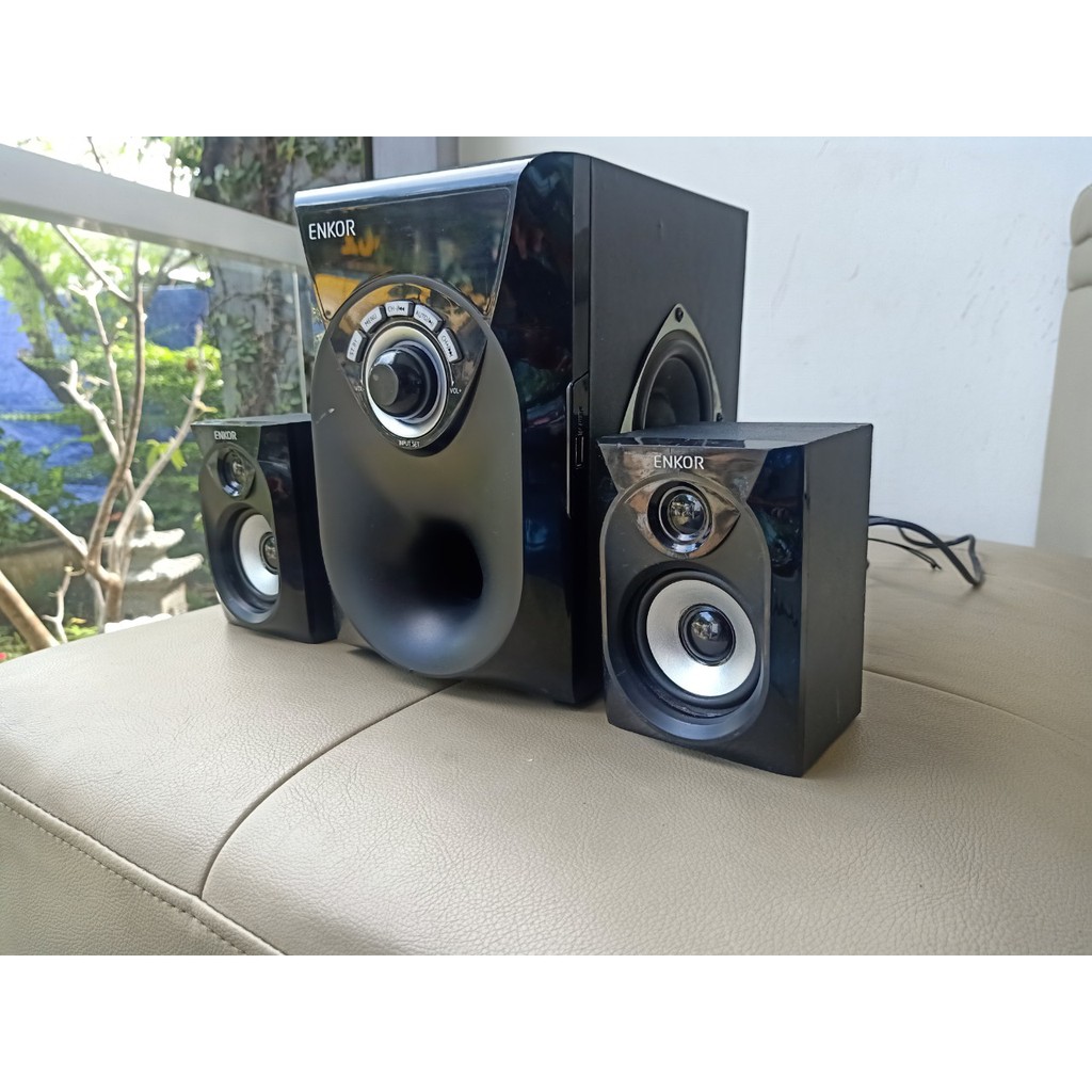 Loa vi tính Bluetooth Enkor R228 - 2.1 - Hàng Trưng Bày Chính Hãng