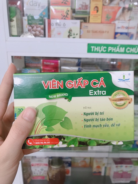 VIÊN GIẤP CÁ extra - Viên uống hỗ trợ điều trị Trĩ và táo bón | BigBuy360 - bigbuy360.vn