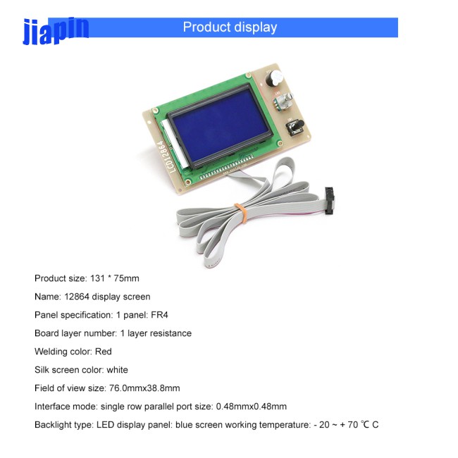 Bảng Mạch Điều Khiển Máy In 3d Lcd A8 Với Cáp Lcd12864 Ramps1.4