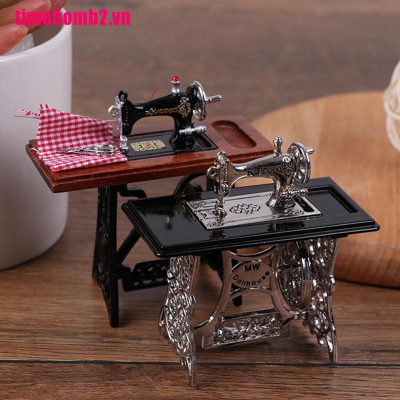 Mô Hình Máy May Mini Tỉ Lệ 1: 12 Trang Trí Nhà Búp Bê