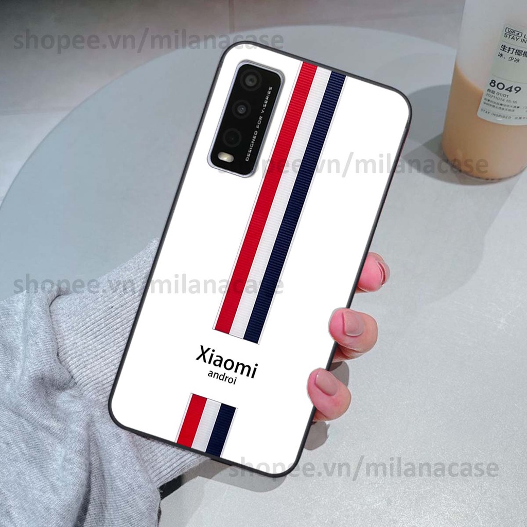 Ốp Vivo Y20 in giả da phong cách thể thao, cá tính, thời trang