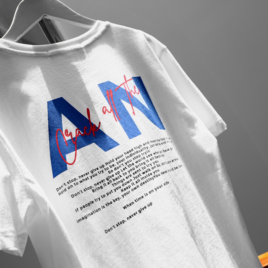 | Satoshi | Áo thun nam in chữ cao cấp chất vải cotton thoáng mát