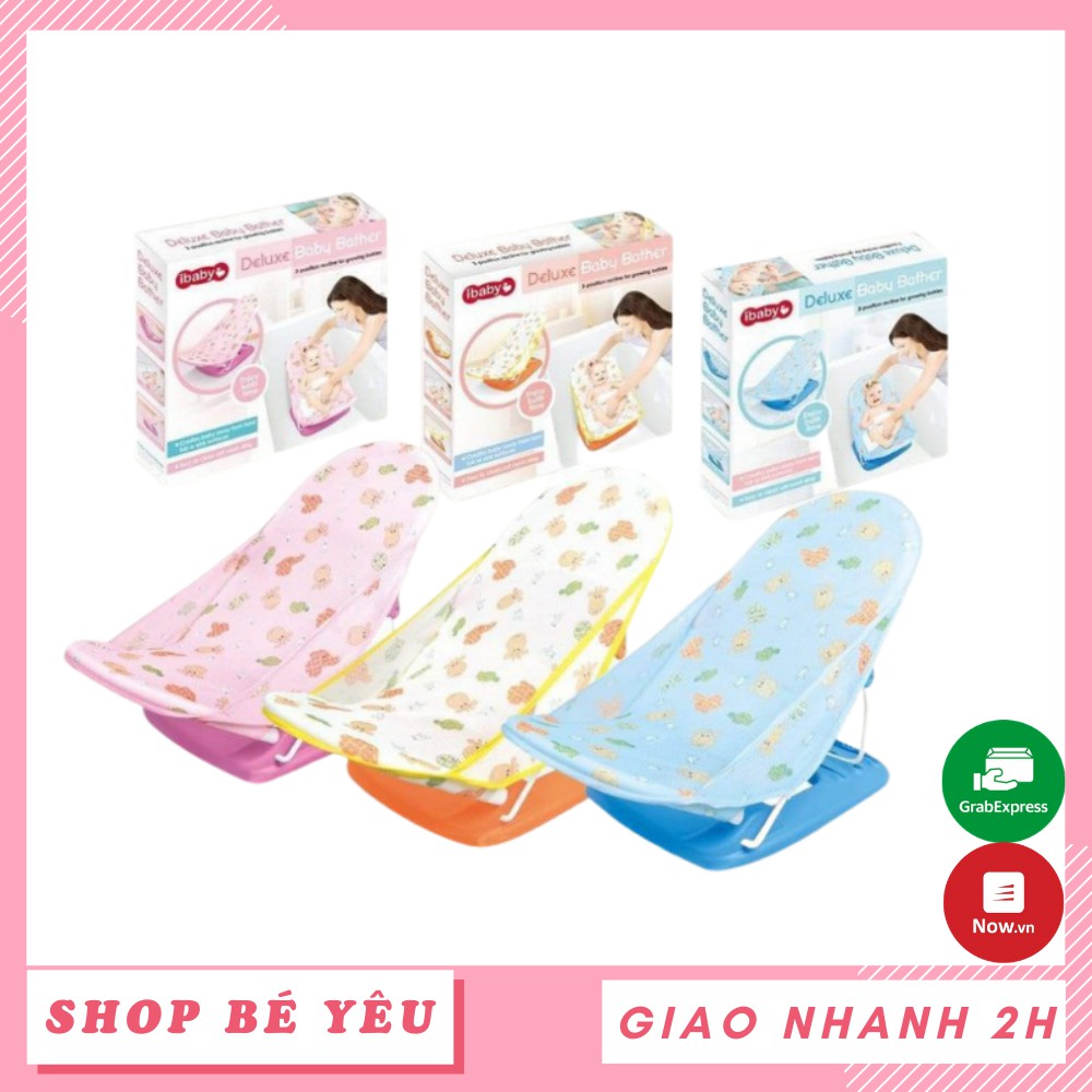 Ghế nằm tắm cho bé 🌸 Freeship 🌸 Ghế nằm tắm cho trẻ em Ibaby - Loại không có gối đầu