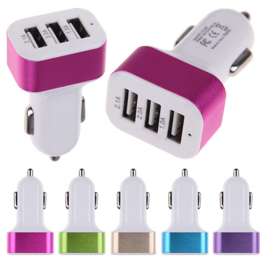 Cóc sạc ô tô 3 cổng USB