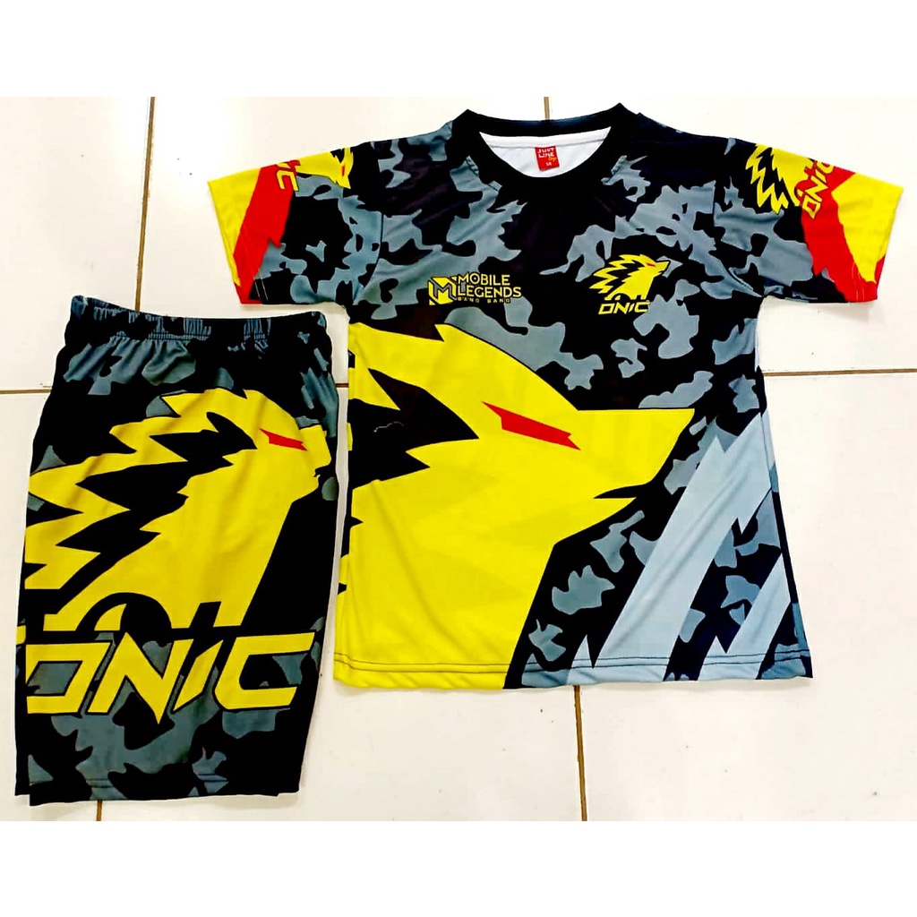 Bộ Đồ Thời Trang Kiểu Năng Động Cho Bé Trai 2-12 Tuổi | Đàn Ông Jersy | Cài Đặt Quần Áo Nam ESPORT | Set Nhân Vật Ffsonic