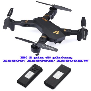 Bộ 2 Pin FLYCAM Visuo XS809 / XS809HW 3.7v 900mAh