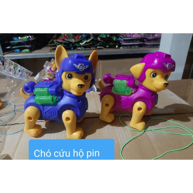 Đồ chơi chó cứu hộ paw chạy pin có dây đáng yêu