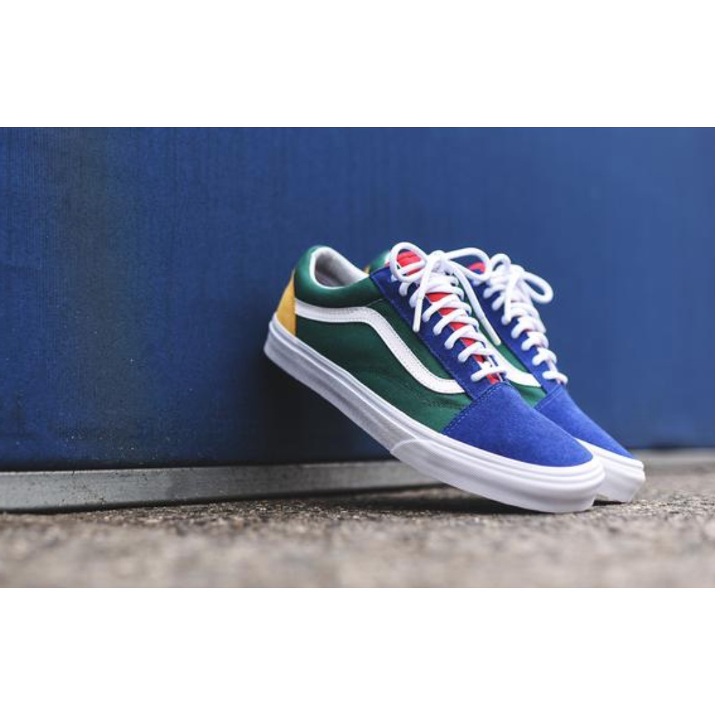 green red yellow blue vans
