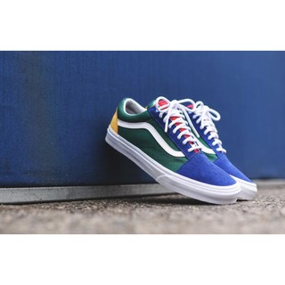 vans old skool green red yellow