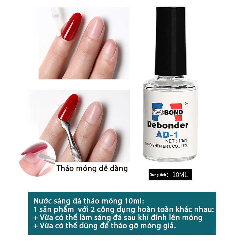 Chai nước sáng đá tháo móng 10ml JELIVA