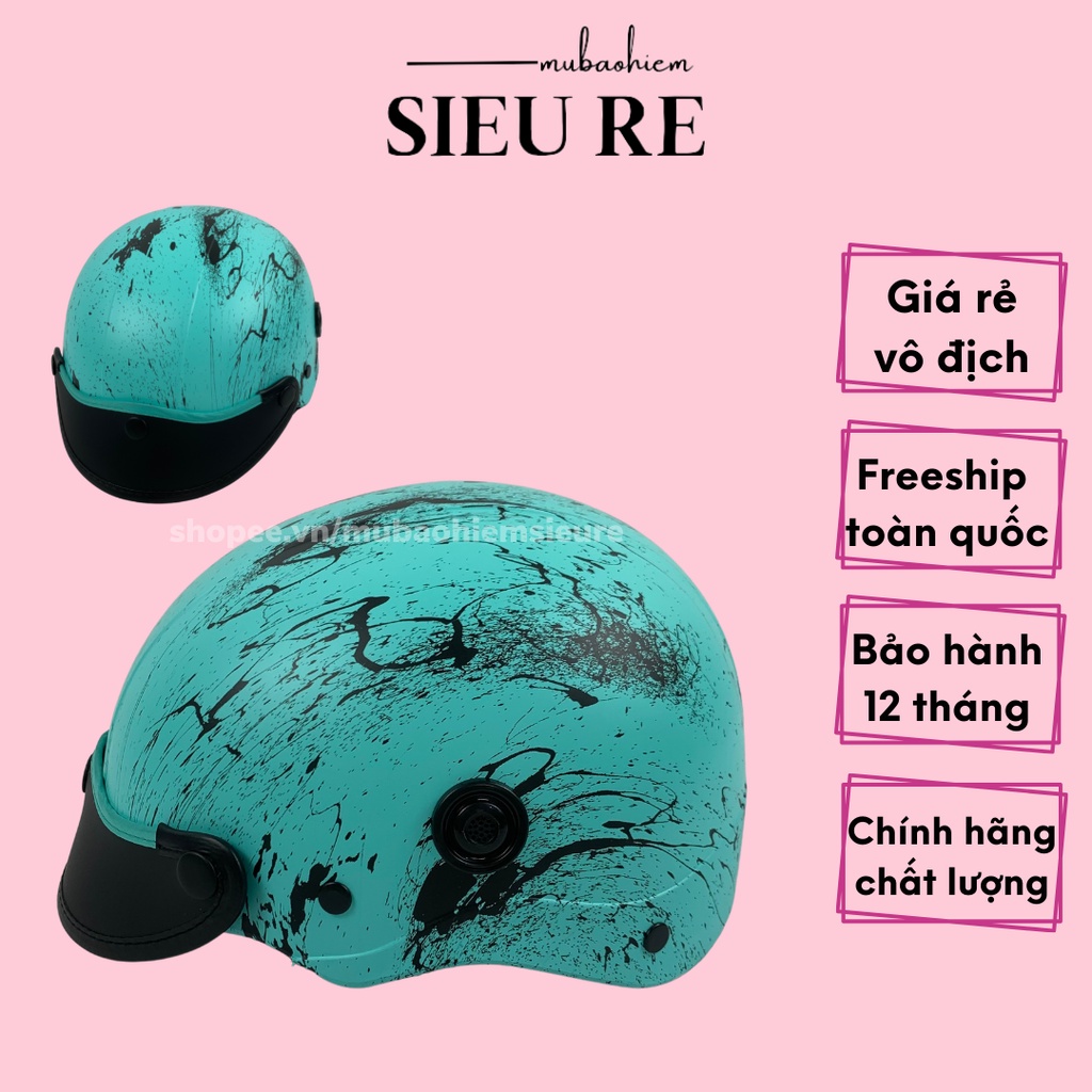 Mũ bảo hiểm nửa đầu chính hãng nhúng cacbon tem S25 , nón bảo hiểm đa dạng màu sắc sơn xịn 2K phủ nano phù hợp cả nam nữ
