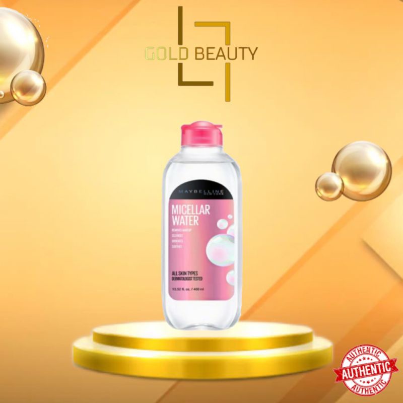Nước Tẩy Trang Micellar Dưỡng Da Không Cồn 4 Trong 1 Maybelline Micellar Water 4-in-1 400ml