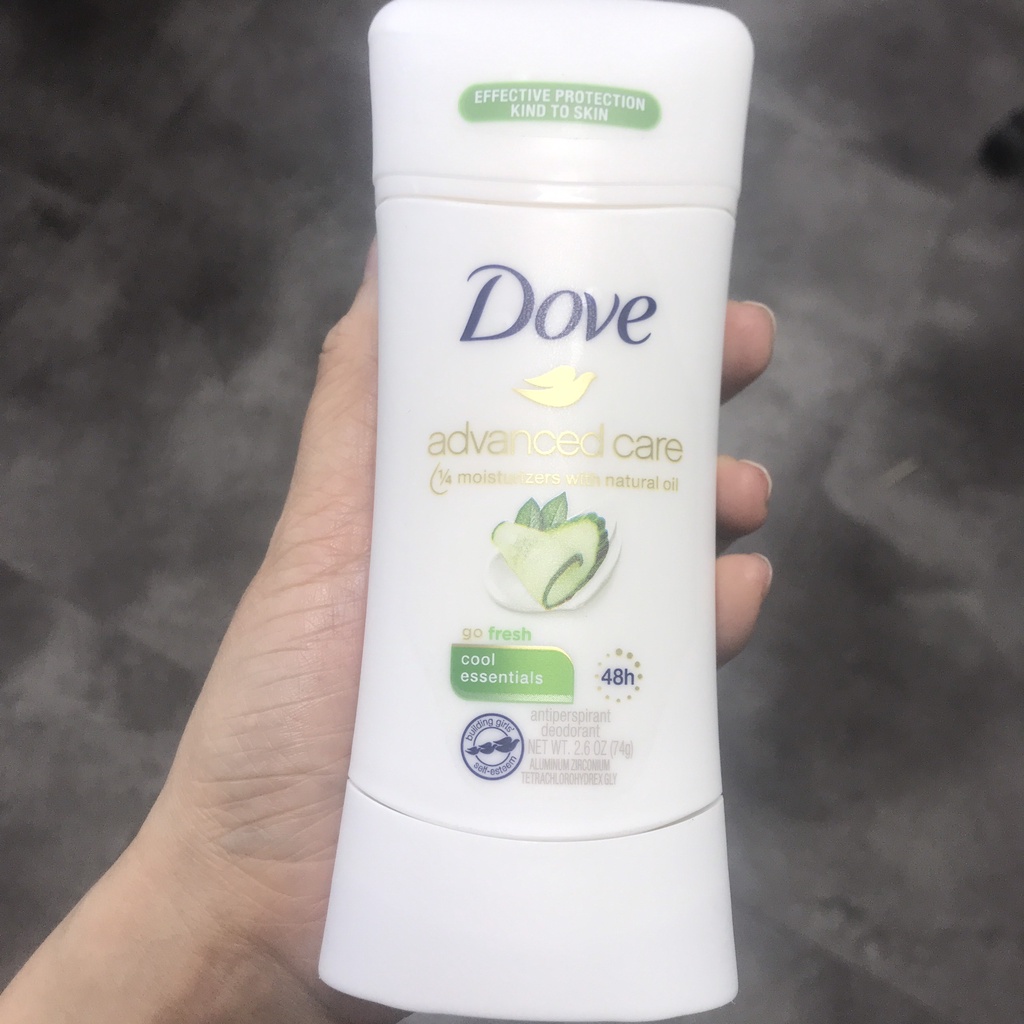 Chai Lăn Nách Dove Advanced Care Revive 48h Anti-Perspirant 74g Mỹ (Hương Lựu/ Dưa Leo )/ Lăn khử mùi Dove Lựu