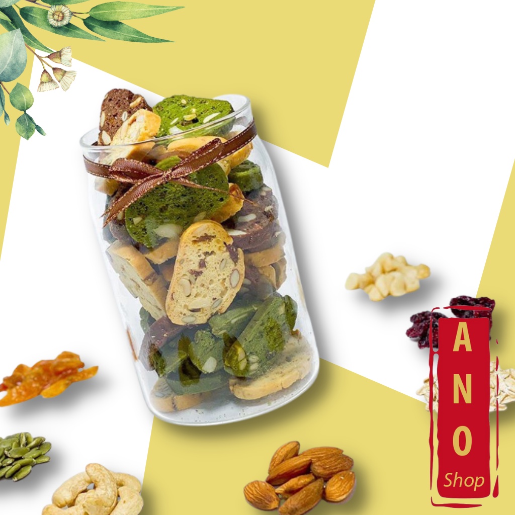 Bánh BISCOTTI Hỗ Trợ Giảm Cân ANO - Bánh Ăn Kiêng Giảm Cân Không Đường