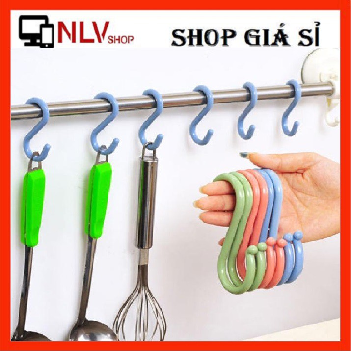 [NlvShop2016] Bộ 8 Móc Treo Đồ Chữ S Tiện Dụng(GIAO MÀU NGẪU NHIÊN)16000