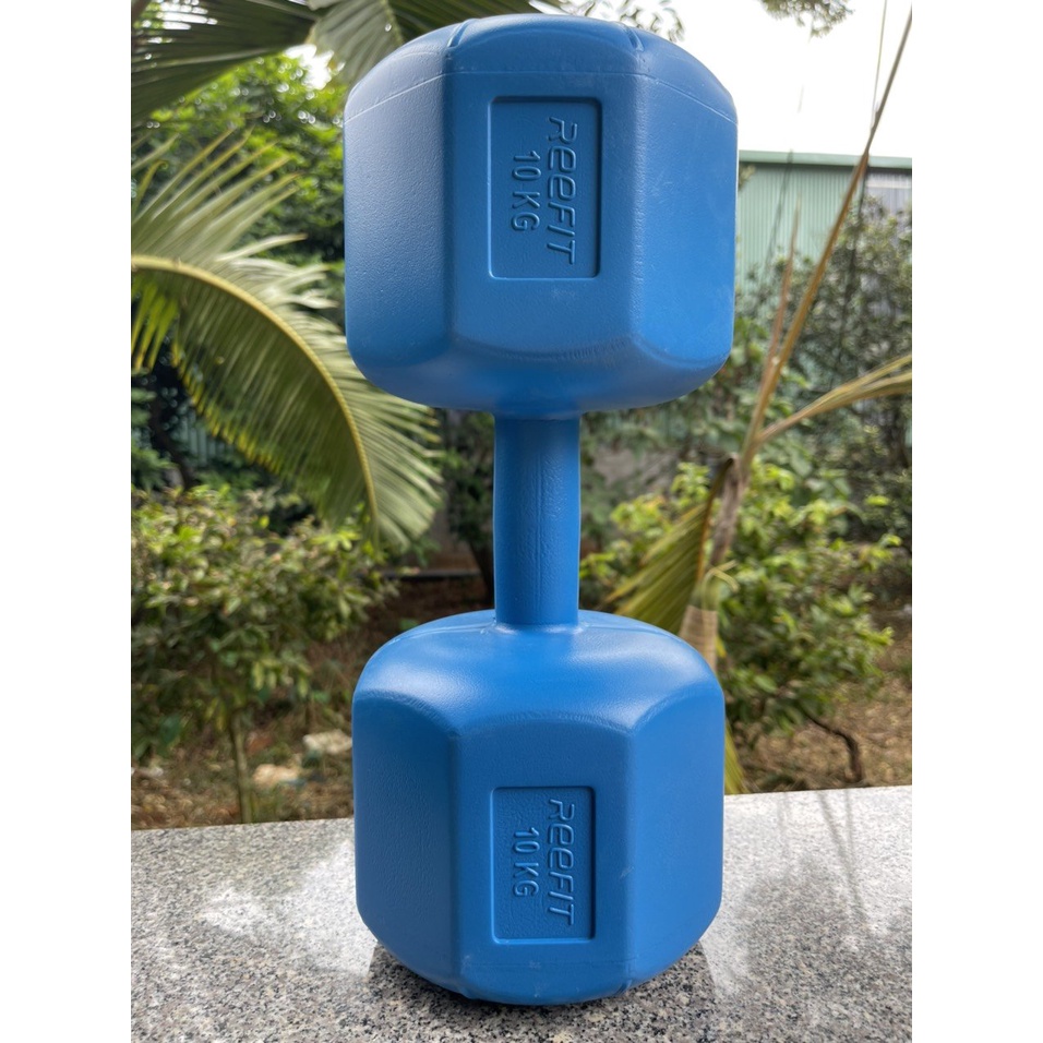 Tạ tay nhựa bát giác Reefit 4kg có ruột