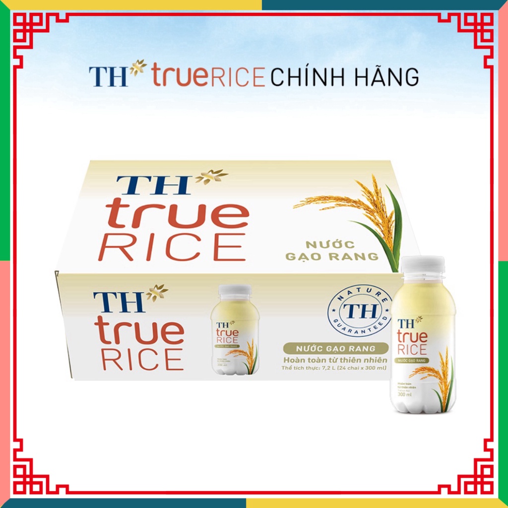 1 chai nước khoáng gạo rang TH True Rice 300ml (300ml x 24) ( Đại lý Ngọc Toản)