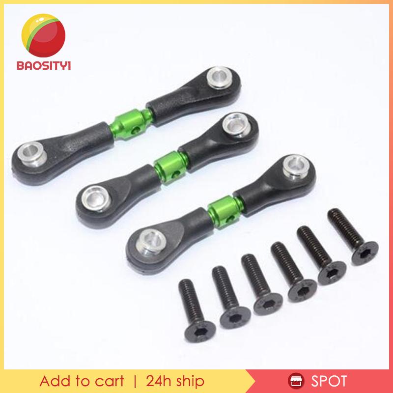 Bộ 3 Thanh Kéo Kim Loại Màu Xanh Lá Cây Cho Xe Điều Khiển TT02 TT02T RC