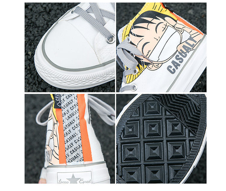 Giày Thể Thao Vải Canvas In Hoạt Hình One Piece Dễ Thương | BigBuy360 - bigbuy360.vn