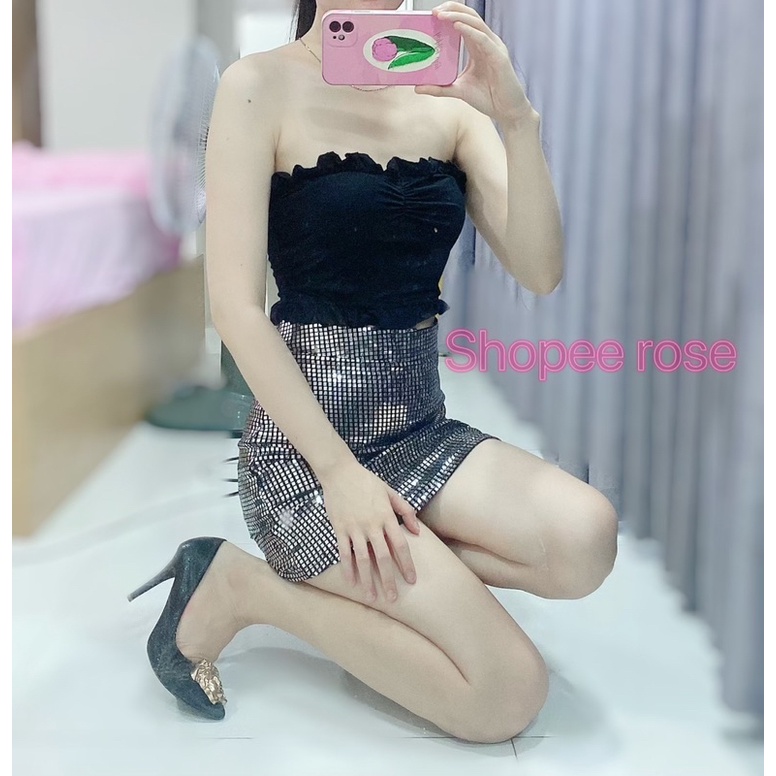 Áo kiểu nữ áo ống quây ngực gợi cảm thanh lý