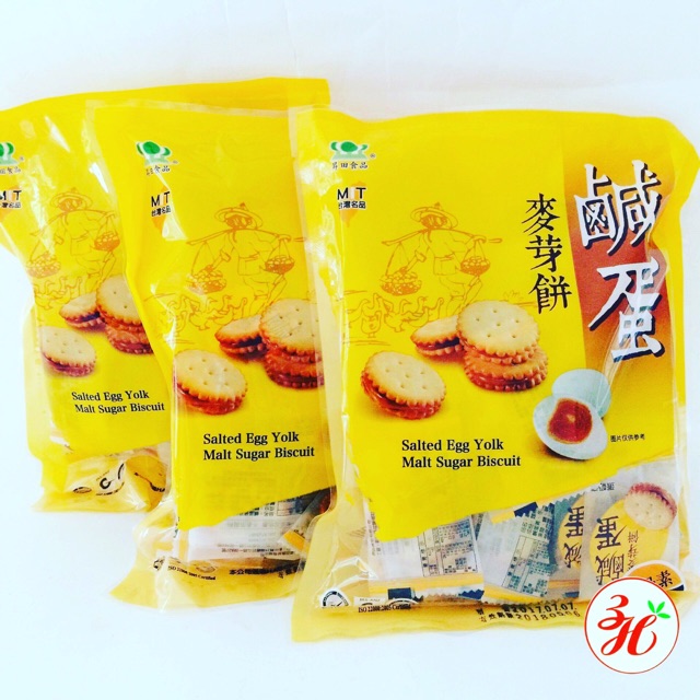Combo 5 túi bánh trứng muối 500g date T1/22 Đài Loan