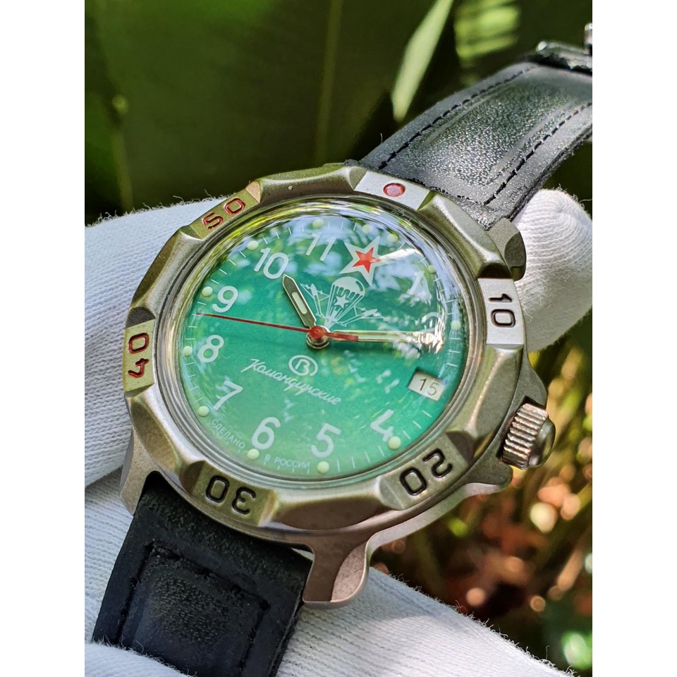 Đồng hồ Nga Vostok Komandirskie 816307. Đồng hồ nam Vostok máy cơ lên giây, size mặt 39, size dây 18, vỏ titan