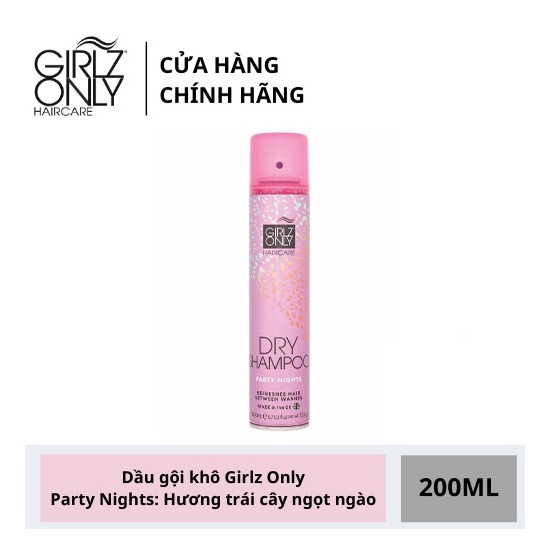 Dầu gội khô GIRLZ ONLY Party Nights (Hồng) 200ml