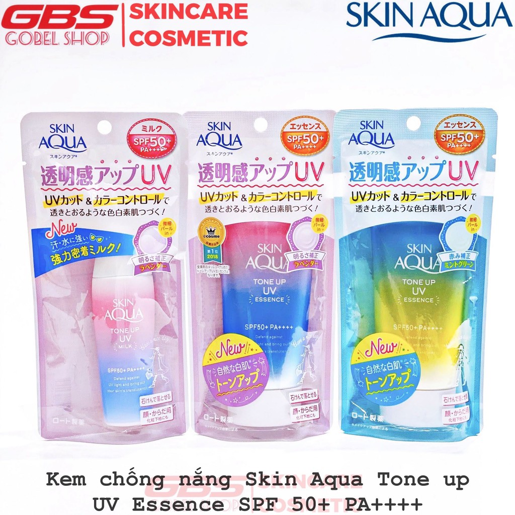 Kem Chống Nắng Skin Aqua Tone Up UV Essence SPF 50+ PA++++