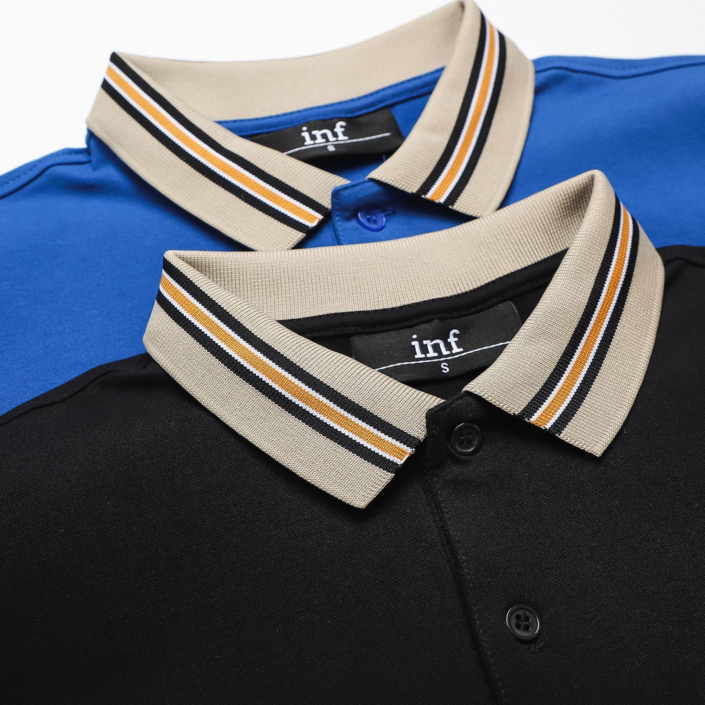 Áo Thun Polo Nam Có Cổ INF Thêu Gấu ĐX, Chất Vải Cotton Co Giãn Dày Dặn, PL002472, SOMEHOW