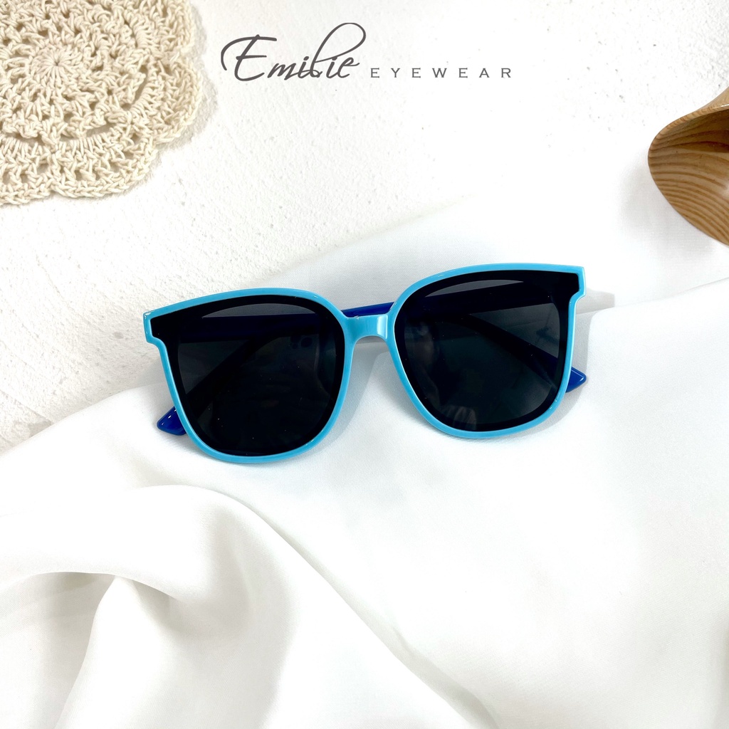 Kính mát trẻ em gọng nhựa dẻo nhẹ mắt chống Uv400 nhiều màu siêu xinh Emilie eyewear phụ kiện thời trang