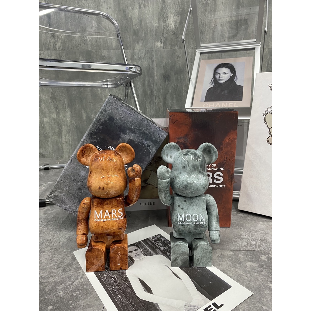 Tượng Bearbrick Moon & Mars 400%
