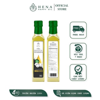 Dầu ép lạnh Macca nguyên chất – Dung tích 250ml | Hena Happy Oil