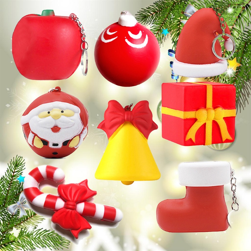 Mũ Giáng Sinh WMMB 7 Loại Chất Liệu PU Làm Quà Tặng / Hộp Quà / Chuông / Giày / Crutch / Cho Apple /