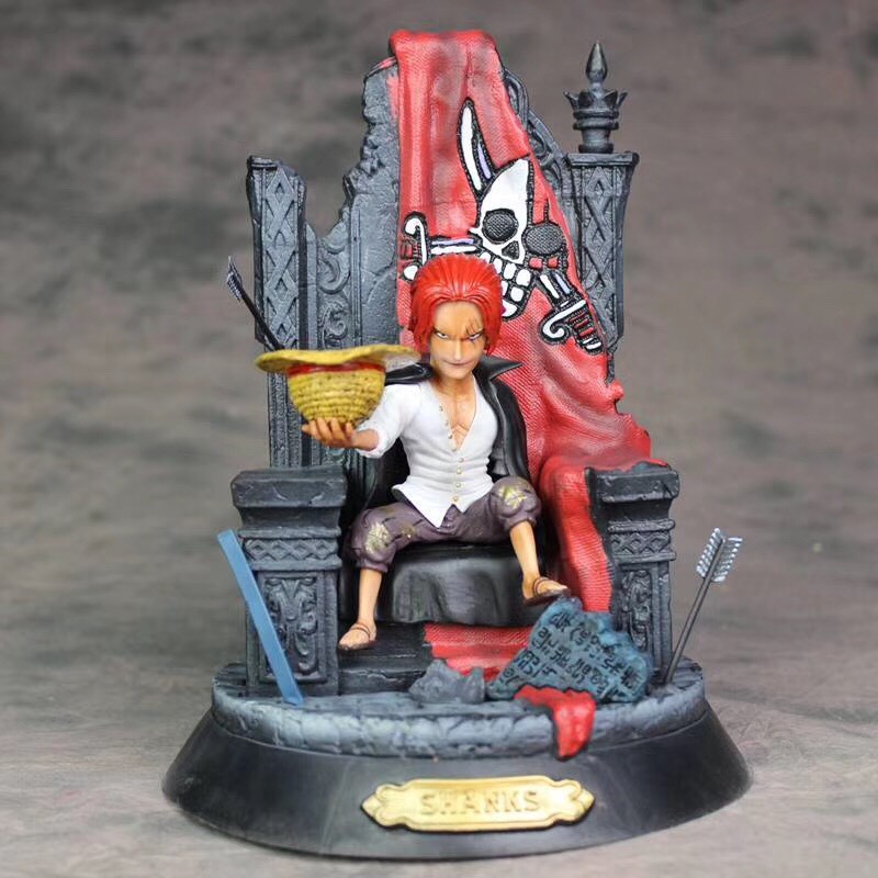 Mô hình One Piece Tứ Hoàng Kaido, Shank, Bigmom, Râu trắng ngồi ghế cao 26cm