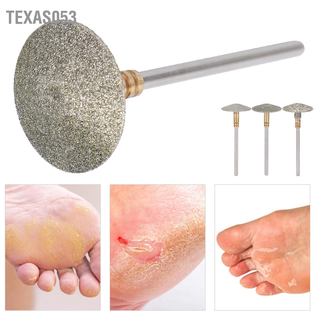 [Hàng Sẵn] Đầu mài đánh bóng Tẩy da chết Cho Bàn Chân  bằng thép không gỉ Hình ô【Texas053】