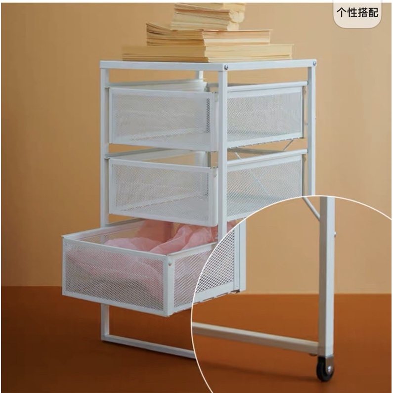 Kệ đựng đồ ikea chính hãng , Kệ Đựng Đồ Đa Năng 3 Tầng Có Bánh Xe Chắc Chắn, Kệ Đựng Mỹ Phẩm