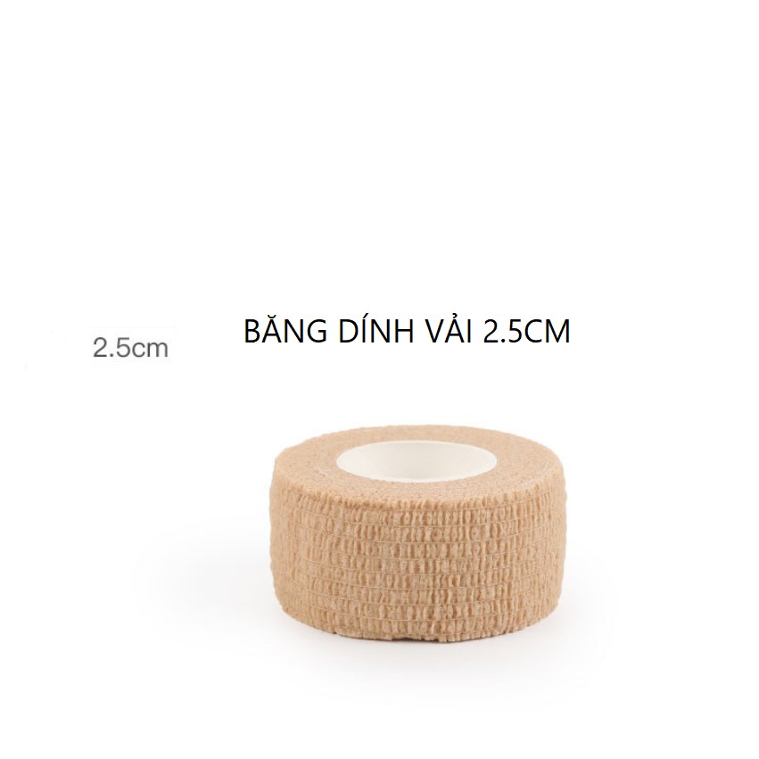 Băng keo thể thao bảo vệ ngón tay cổ tay khi vận động tránh chấn thương finger tape wrist tape 2.5cm x 4.5m